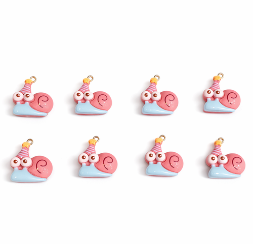 پیکسل آویز حلزون شخصیت کارتونی (گری) بسته 10عددی