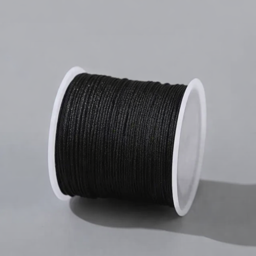 نخ دستبند رنگ مشکی 100یاردی