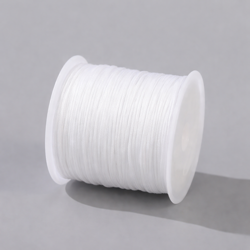 نخ دستبند رنگ سفید 100یاردی