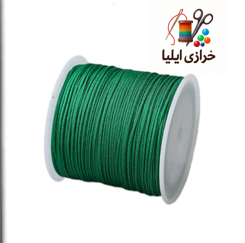 نخ دستبند رنگ سبز ۱۰۰یاردی کد ۲