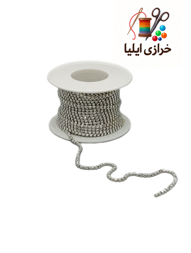 نگین متری توپ ۱۰یاردی رنگ نقره ای