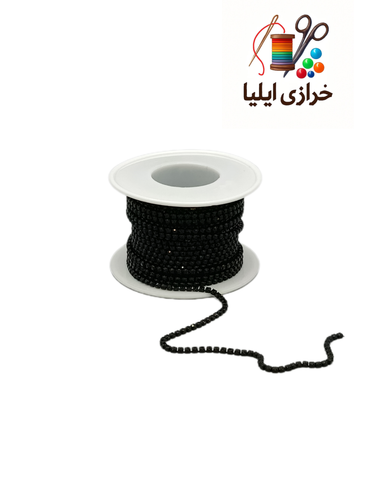 نگین متری توپ ۱۰یاردی رنگ مشکی