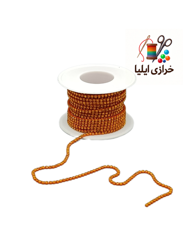 نگین متری توپ 10یاردی رنگ نارنجی