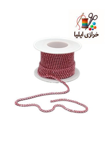 نگین متری توپ ۱۰یاردی رنگ صورتی