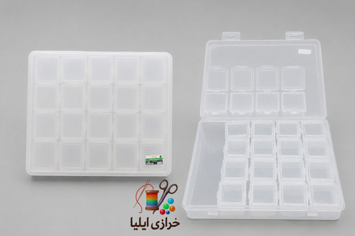 باکس اورگانایزر ۲۰خانه منجوق و مژه